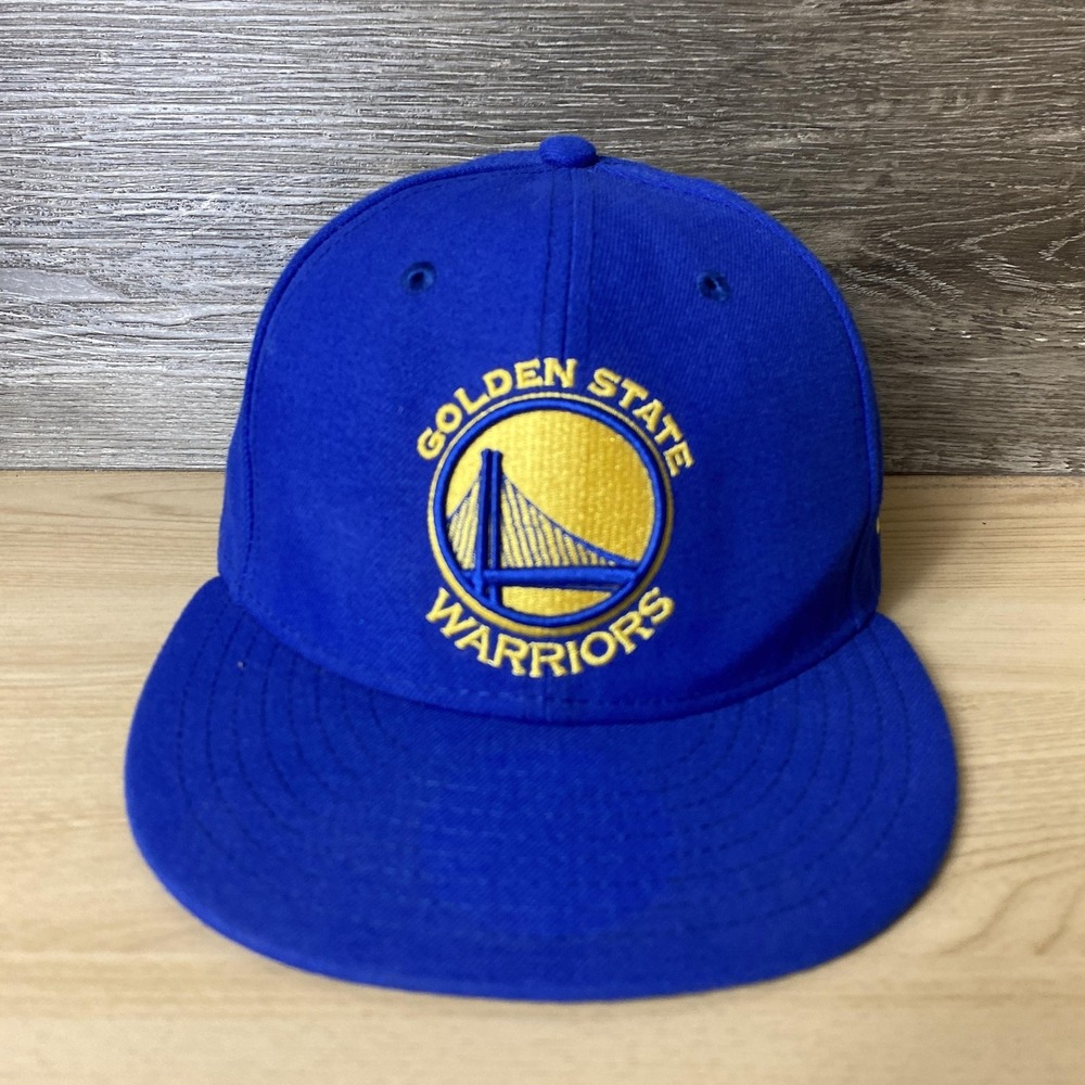 Golden State Warriors Hat Cap Fitted Mens 7 Blue NBA Basketball New Era 59FIFTY